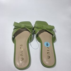 Unisa Green Women's Slide Sandals
